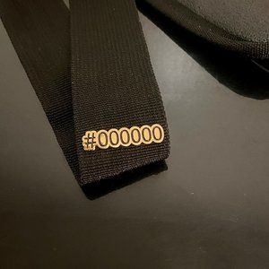 Black HTML Color Code Lapel Pin #000000
